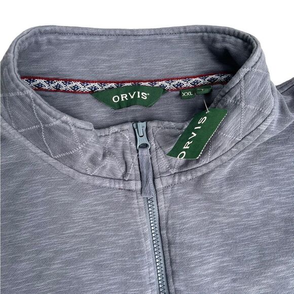 ORVIS Light Heavy Montana Quarter-Zip Pullover NWT XXL - Picture 2 of 3